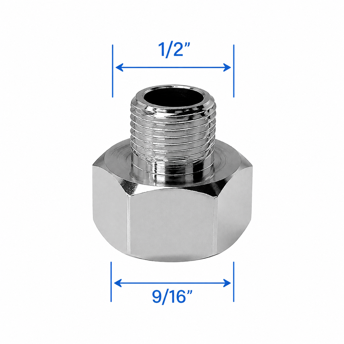 1/2" BSP Female to Male Adapter