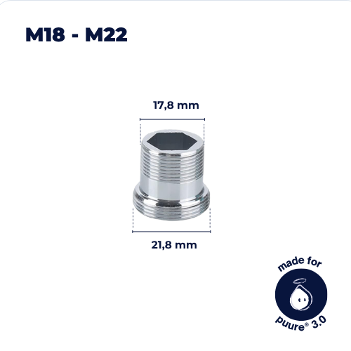 M18-M22 Tap Adapter