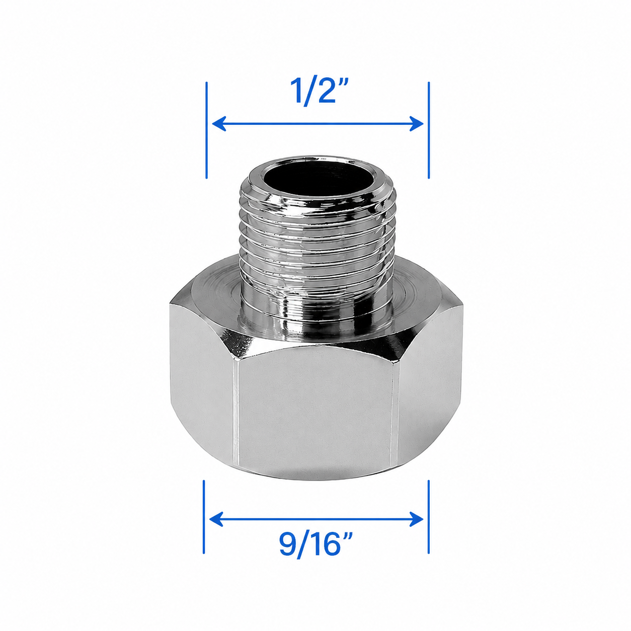 1/2" BSP Female to Male Adapter
