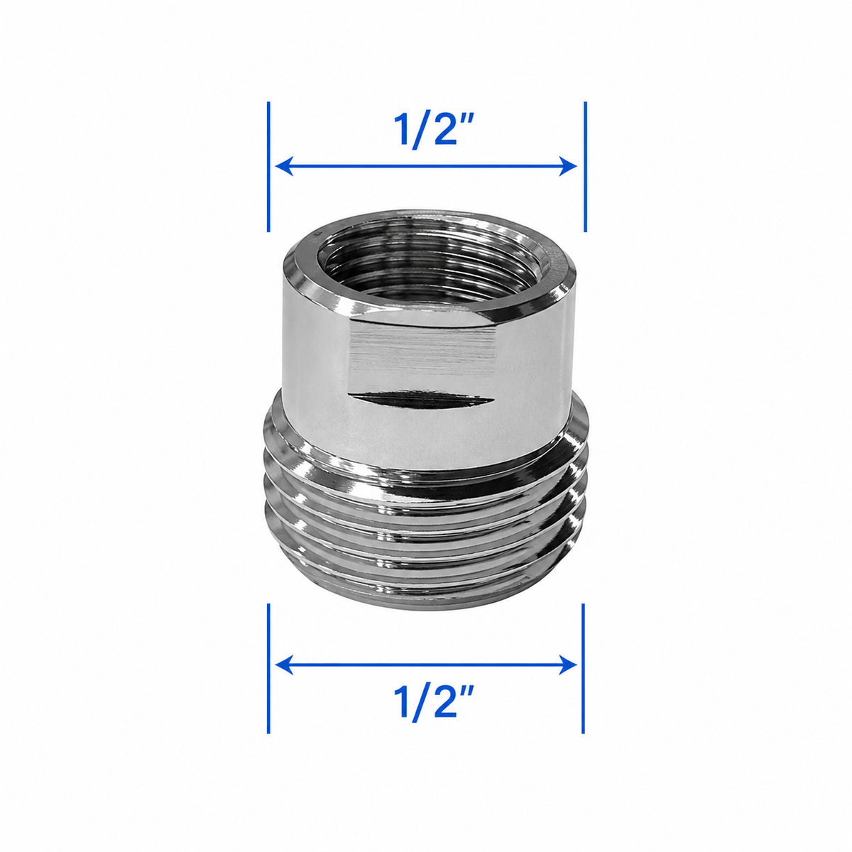 1/2" BSP Male to Female Adapter